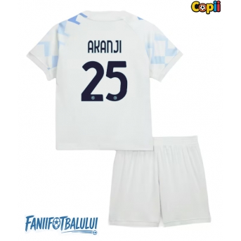Inter Milan Manuel Akanji #25 Echipament de Fotbal Replică 2025-26 Copii Deplasare (+ Șorturi)